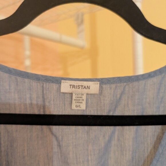 Tristan Sleeveless Top with Bow Detail 100%coton - Picture 2 of 2